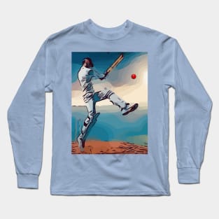 Cricket Batsman Long Sleeve T-Shirt